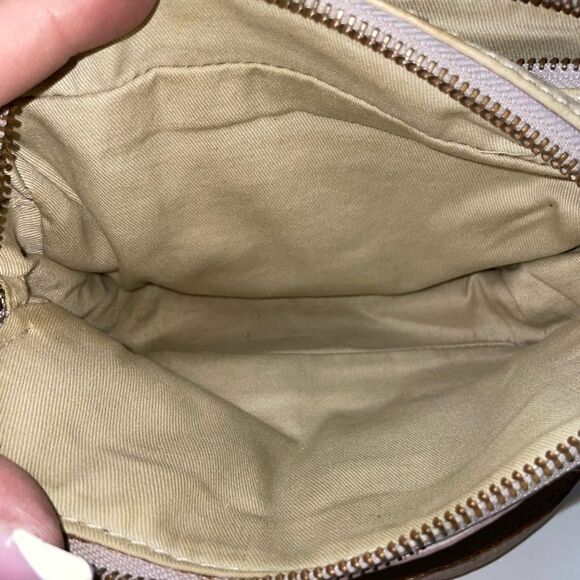 J Crew Leather Studded Crossbody Tan - Picture 6 of 7